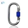25KN carabiner rock climbing automatic lock O-type mountaineering hook runway ring alloy steel connecting ring (1)