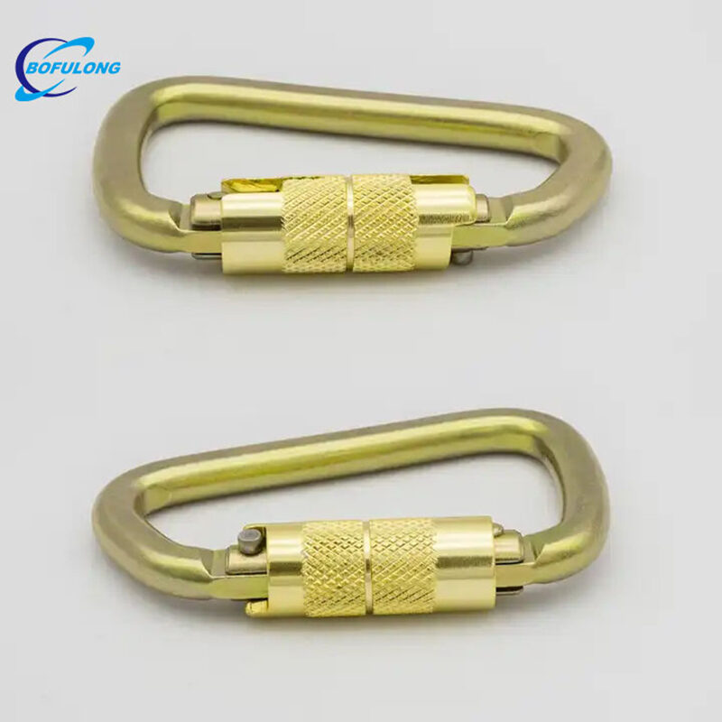30KN Alloy Steel Climbing Belt Mountaineering Hook Outdoor Expansion Safety Buckle (4)