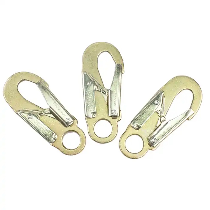 Wholesale Heavy Duty 23KN Forged Safety Hook Snap Hook Hook Double Lock Steel 14624mm (6)