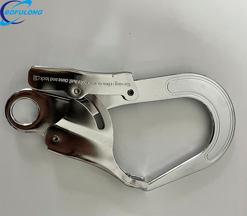 factory fall protection safety hook double lock forged steel snap hook